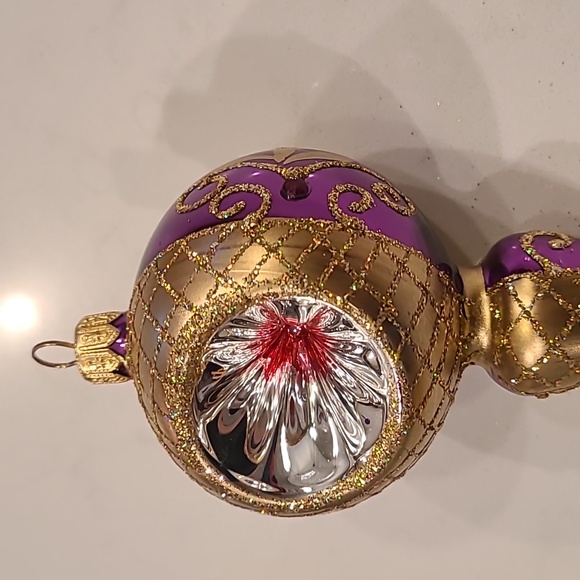 One Made in Poland Hand-blown Glass Ornament - Picture 3 of 6